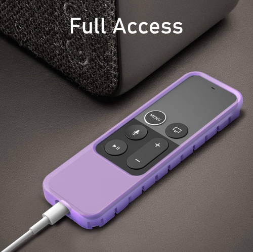 Protective Case for Apple TV 4K / HD Siri Remote - Honey Comb Lightweight Anti Slip Shockproof Silicone Cover for Apple TV 4K 5th/ 4th Gen Siri