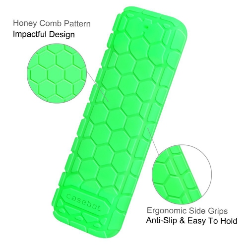 Protective Case for Apple TV 4K / HD Siri Remote - Honey Comb Lightweight Anti Slip Shockproof Silicone Cover for Apple TV 4K 5th/ 4th Gen Siri