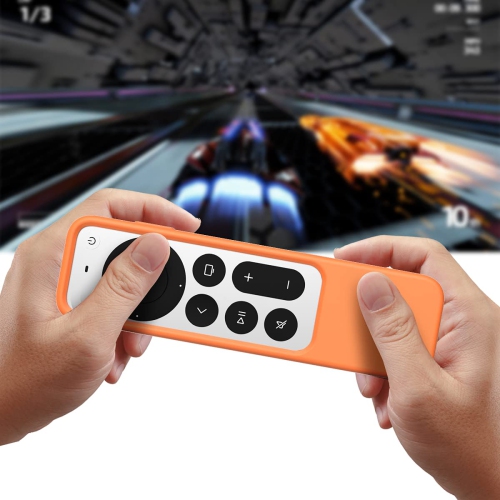 Remote Case for Apple Siri Remote,Anti-Lost Protective Anti-Slip Durable Silicon Shockproof Rubber Cover for Apple 4K HD TV Siri Remote (2nd