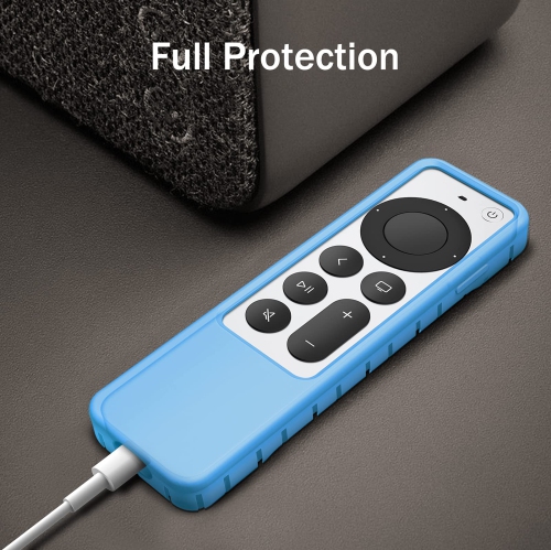Protective Case for Apple TV Siri Remote 2021 2022 - Honey Comb Lightweight Anti Slip Shockproof Silicone Cover for Apple TV 4K / HD Siri Remote