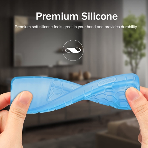 Protective Case for Apple TV Siri Remote 2021 2022 - Honey Comb Lightweight Anti Slip Shockproof Silicone Cover for Apple TV 4K / HD Siri Remote