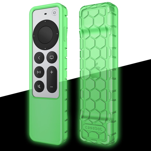 Protective Case for Apple TV Siri Remote 2021 2022 - Honey Comb Lightweight Anti Slip Shockproof Silicone Cover for Apple TV 4K / HD Siri Remote