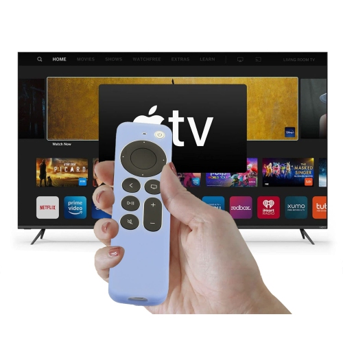 Glow Blue Remote Case Case Replacement for New Apple 4k TV 2021 Series 6 Generation / 6th Gen Remote Control, Siri 2nd Silicone Skin Glow in Dark