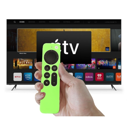 Étuis pour Apple TV Remote Case 4K Siri Remote 2nd Gen 2021/3rd Gen 2022 - habillage pour télécommande Apple TV - Paquet de 2 - Vert et bleu