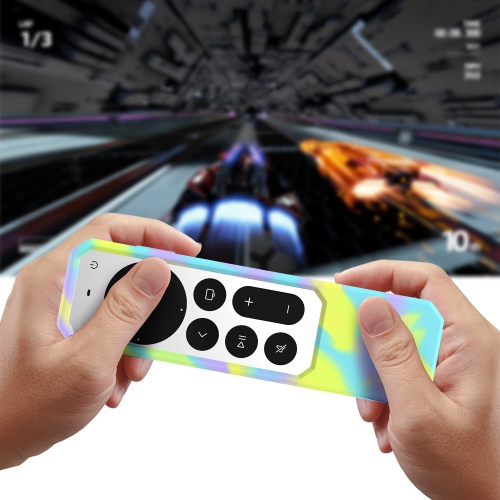 Protective Case for Siri Remote Control Anti-Slip Durable Silicone Shockproof Rubber Cover for Apple 4K HD TV Siri Remote Classic Design