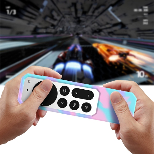 Protective Case for Siri Remote Control Anti-Slip Durable Silicone Shockproof Rubber Cover for Apple 4K HD TV Siri Remote Classic Design