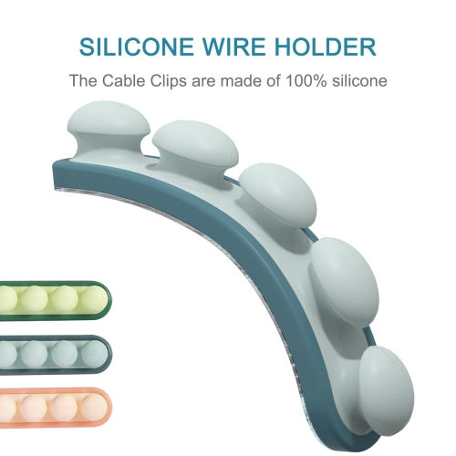(3Pack) Cable Clips, Cable Holder, Cord Organizer, Adhesive Cable Clips, Wire Organizer, Cable Organizer Holder, for USB Charging Cable/Power