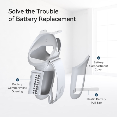 Upgraded Controller Grips Cover with Battery Opening Protector with Knuckle Straps Compatible with Quest 2 Accessories