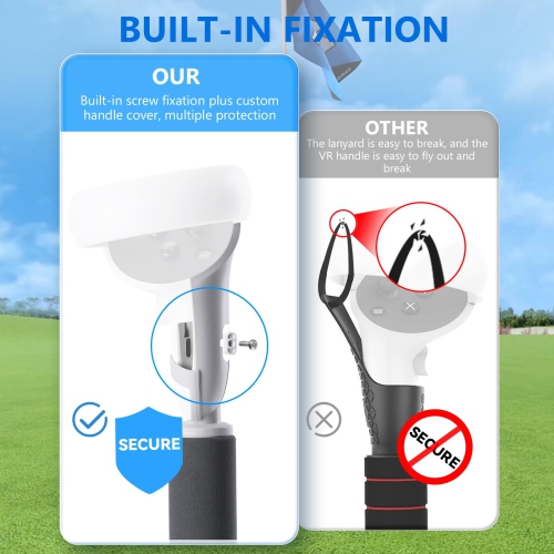 Poignées d'extension de manette pour accessoires Meta/Oculus Quest 2, poignées d'extension longue, expérience de jeu améliorée de Beat Saber Games,