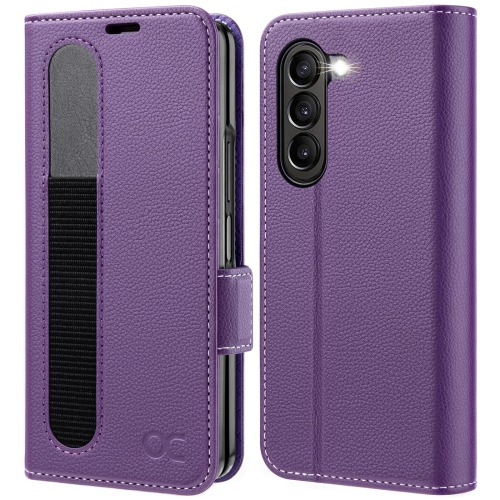 Samsung Galaxy Z Fold 5 5G Wallet Case with S Pen Holder, PU Leather Flip Folio Case with Card Slots RFID Blocking Kickstand Phone Case 7.6 Inch - Ly