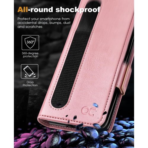 Samsung Galaxy Z Fold 5 5G Wallet Case with S Pen Holder, PU Leather Flip Folio Case with Card Slots RFID Blocking Kickstand Phone Case 7.6 Inch for