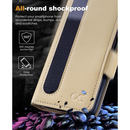 Samsung Galaxy Z Fold 5 5G Wallet Case with S Pen Holder, PU Leather Flip Folio Case with Card Slots RFID Blocking Kickstand Phone Case 7.6 Inch -