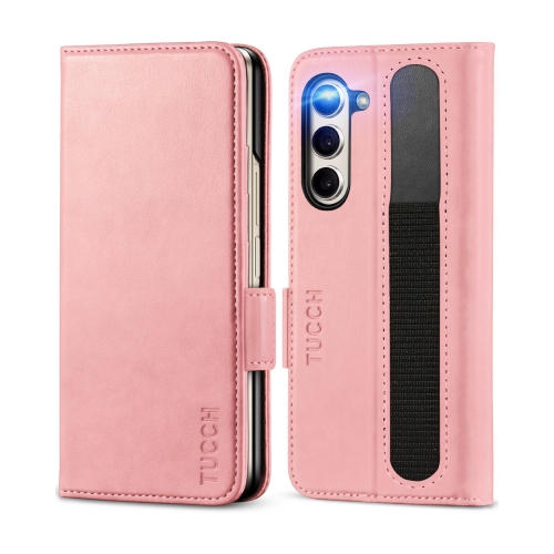 TUCCH Case for Galaxy Z Fold 5, Galaxy Z Fold5 Case Wallet with S Pen Holder Kickstand RFID Blocking Card Holder , Shockproof PU Leather PC Shell Fol