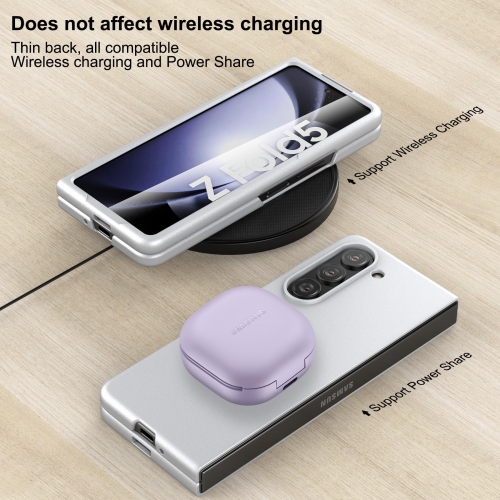 Case for Samsung Galaxy Z Fold 5,Thin Slim Fit Matte PC with Non-Slip Built in Screen Protector Full-Body Protection Built in Screen Protection Phone