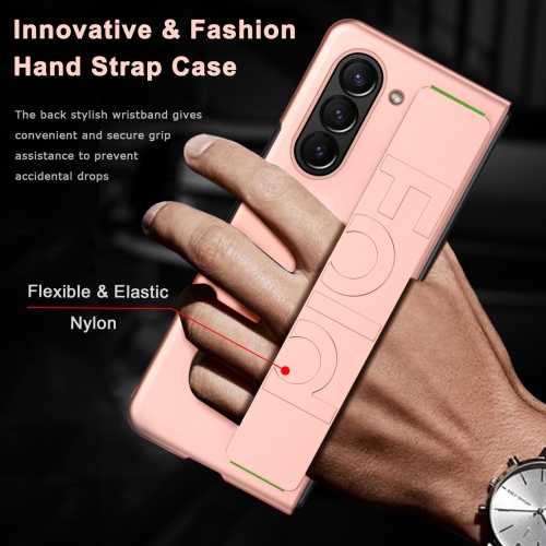 Samsung Galaxy Z Fold 5 Case with Wristband,Shockproof PC Cover Protection Thin Lightweight Bumper Case for Samsung Galaxy Z Fold 5 Cases