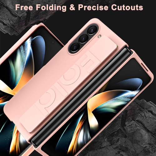 Samsung Galaxy Z Fold 5 Case with Wristband,Shockproof PC Cover Protection Thin Lightweight Bumper Case for Samsung Galaxy Z Fold 5 Cases