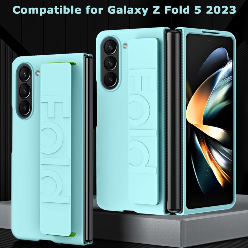 Samsung Galaxy Z Fold 5 Phone Case Women Men,Ultra Slim & Thin Shockproof Hard PC Matte Protective Case for Galaxy Z Fold 5 Strap Case,Samsung Z Fold