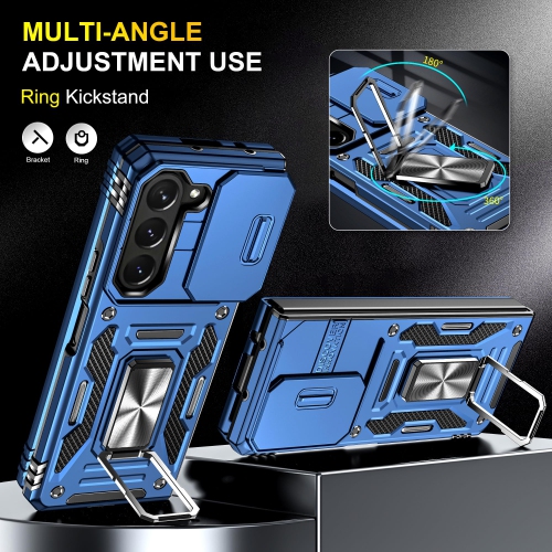Z Fold 5 Case Shockproof Fold Z 5 Phone Case with 360°Rotate Magnetic Ring Stand for Samsung Galaxy Z Fold 5 5G 2023 - Blue