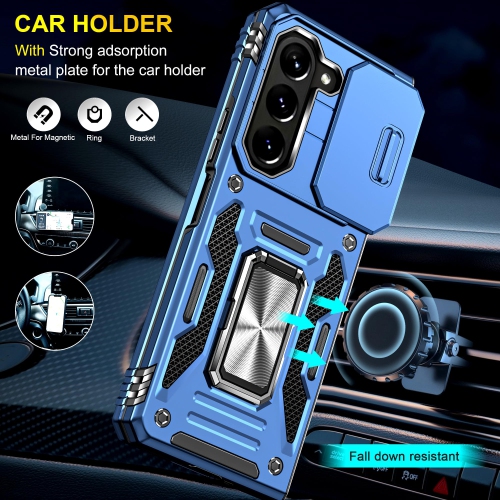 Z Fold 5 Case Shockproof Fold Z 5 Phone Case with 360°Rotate Magnetic Ring Stand for Samsung Galaxy Z Fold 5 5G 2023 - Blue