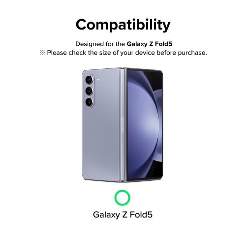 Style d'appareil photo compatible avec le Galaxy Z Fold 5 5G de Samsung, protecteur d'appareil photo en aluminium - Noir