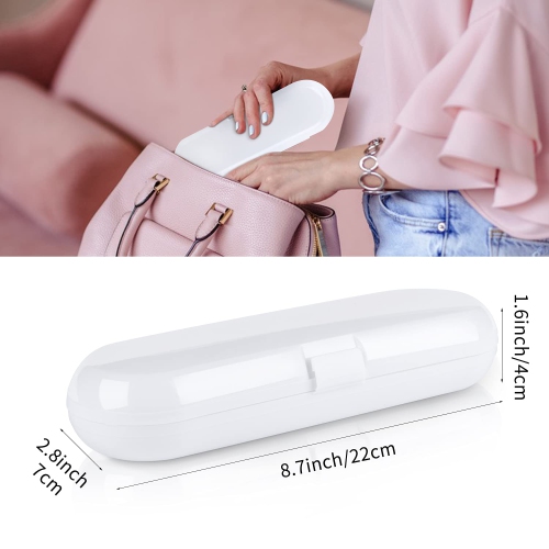 2 Pack Travel Electric Toothbrush Case, Oral-B Electric Toothbrush Holder Cover, Portable Hard Plastic Toothbrush Store Box Bag Fits Oral-B Pro 1000,