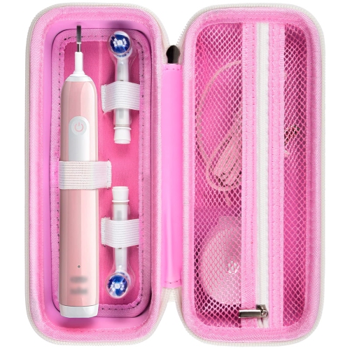 Toothbrush Travel Case Compatible with Oral-B Pro 1000, 2000, 3000, 3500, 1500/ for Philips Sonicare ProtectiveClean 4100 5100 Electric Toothbrush wi