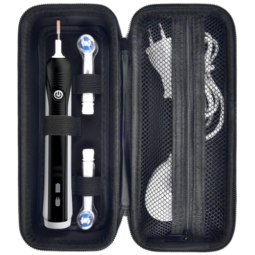 Toothbrush Travel Case Compatible with Oral-B Pro 1000, 2000, 3000, 3500, 1500/ for Philips Sonicare ProtectiveClean 4100 5100 Electric Toothbrush wi