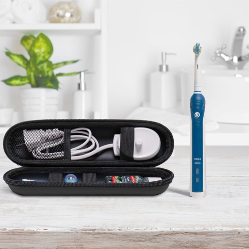 Toothbrush Travel Case Compatible with Oral-B Pro 1000, 2000, 3000, 3500, 1500/ for Philips Sonicare ProtectiveClean 4100 5100 Electric Toothbrush