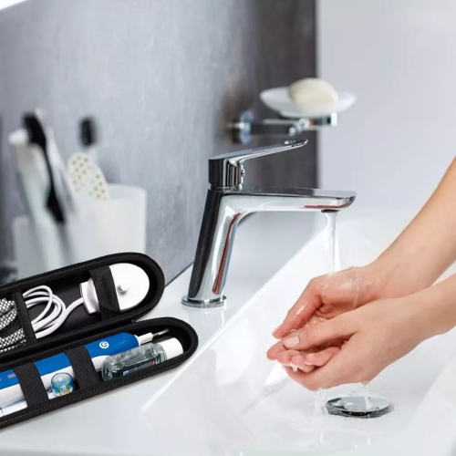 Toothbrush Travel Case Compatible with Oral-B Pro 1000, 2000, 3000, 3500, 1500/ for Philips Sonicare ProtectiveClean 4100 5100 Electric Toothbrush