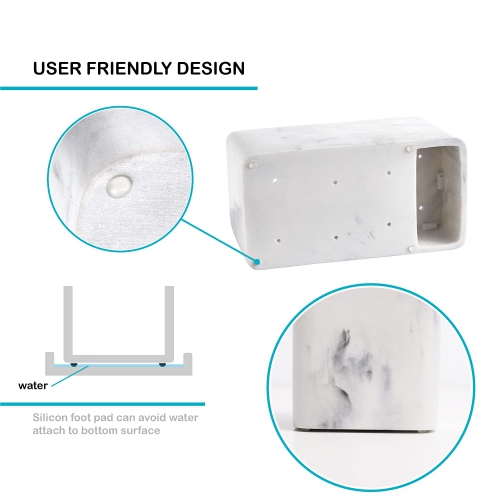 Toothbrush Holder, Bathroom Storage Organizer Caddy for Electric Toothbrush, Toothpaste and Makeup Brush, Bathroom Organizers countertop, Porte