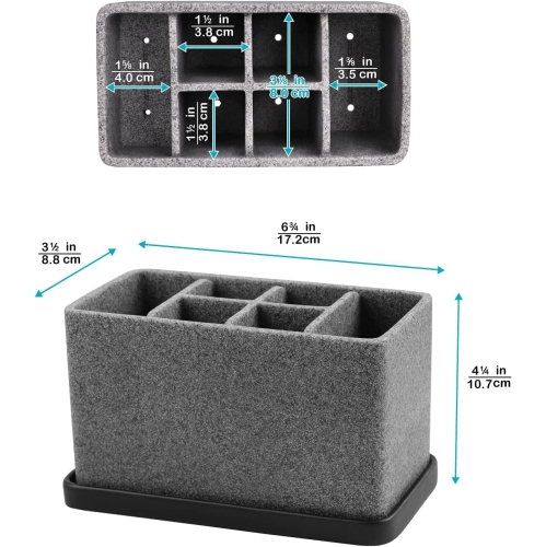 Toothbrush Holder, Bathroom Storage Organizer Caddy for Electric Toothbrush, Toothpaste and Makeup Brush, Bathroom Organizers countertop, Support