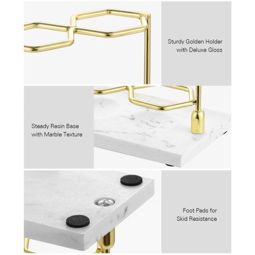 Electric Toothbrush Holder, 3 Slots 2-Layer Resin Electric Toothbrush Holder Bathroom Toothpaste Razor Storage Non-slip Organizer for Bathroom