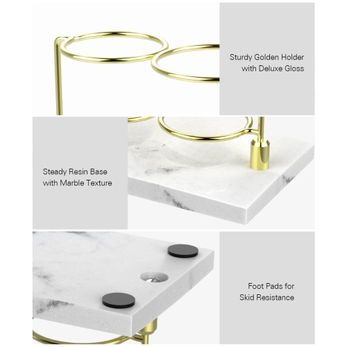 Electric Toothbrush Holder, 3 Slots 2-Layer Resin Electric Toothbrush Holder Bathroom Toothpaste Razor Storage Non-slip Organizer for Bathroom