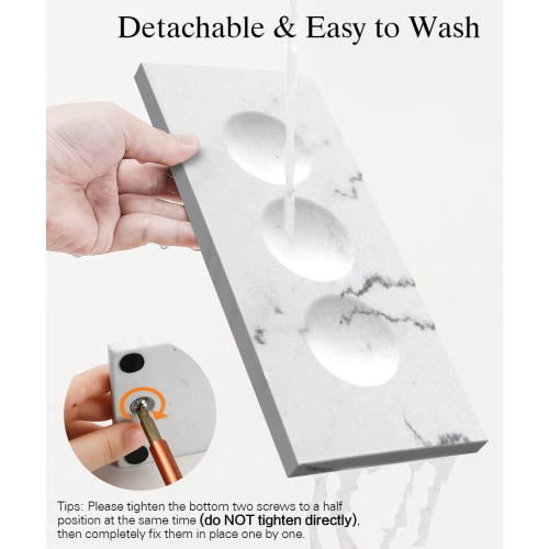 Electric Toothbrush Holder, 3 Slots 2-Layer Resin Electric Toothbrush Holder Bathroom Toothpaste Razor Storage Non-slip Organizer for Bathroom