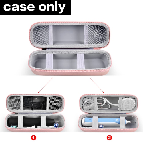 Case Compatible with Philips for Sonicare for ProtectiveClean 4100 5100 6100 6500 7500 Rechargeable Electric Toothbrush.Travel Holder Fits for Oral-B