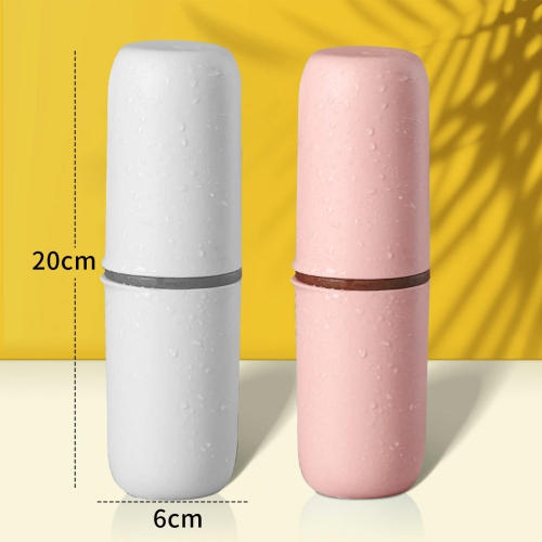 Portable Travel Toothbrush Cup Holder Multi-function Travel Cup Organizer Toothbrush Case and Carrier for Bathroom School Business Trip Wash Gargle