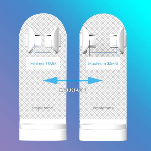 Upgraded Adhesive Electric Toothbrush Holder Wall Mounted Adjustable Toothpaste Organizer 4 Pack