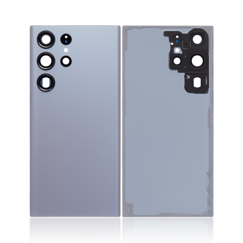ESOURCE PARTS  Replacement Back Cover Glass With Camera Lens Compatible for Samsung Galaxy S23 Ultra 5G (No Logo) (Aftermarket Plus) (Graphite)