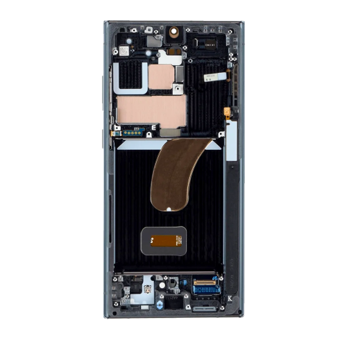 Replacement OLED Assembly With Frame Compatible For Samsung Galaxy S23 Ultra 5G (Service Pack) (Phantom Black)
