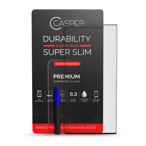 Replacement Casper UV Tempered Glass With Glue Compatible For Samsung Galaxy S22 Ultra (Retail Pack)