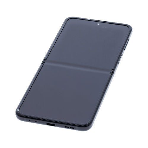 Main Screen OLED Assembly With Frame Compatible For Samsung Galaxy Z Flip 3 5G (North American Version) (Phantom Black) by ESOURCE PARTS - Refurbished condition - Image 4