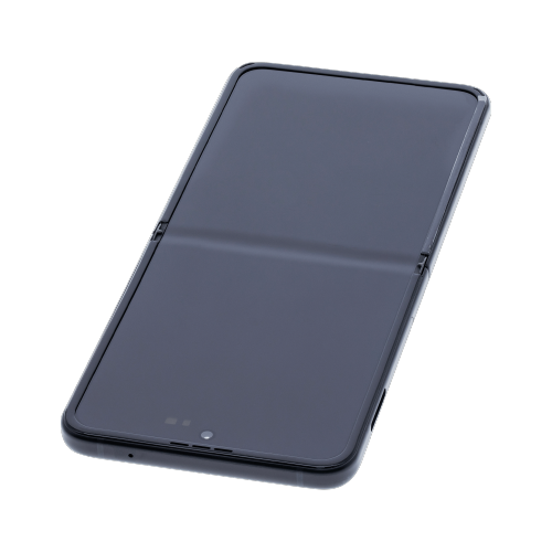 Main Screen OLED Assembly With Frame Compatible For Samsung Galaxy Z Flip 3 5G (North American Version) (Phantom Black) by ESOURCE PARTS - Refurbished condition - Image 5