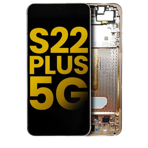 OLED Assembly With Frame Compatible For Samsung Galaxy S22 Plus 5G (Pink Gold) by ESOURCE PARTS - Refurbished condition - Image 2
