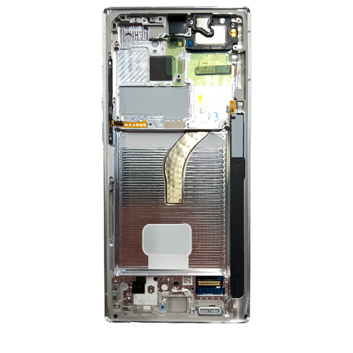 OLED Assembly With Frame Compatible For Samsung Galaxy S22 Ultra 5G (Phantom White) by ESOURCE PARTS - Refurbished condition - Image 5