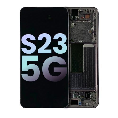 Replacement OLED Assembly With Frame Compatible For Samsung Galaxy S23 5G (Service Pack) (Lavender)
