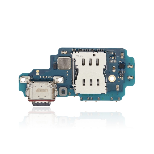 Replacement Charging Port Board With Sim Card Reader Compatible For Samsung Galaxy S23 Ultra 5G (North American Version)