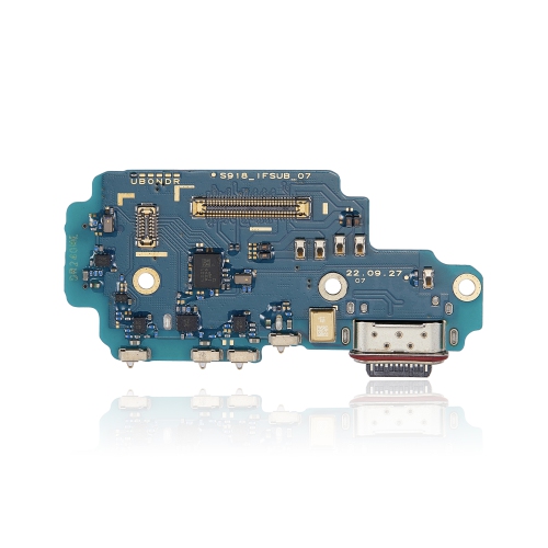 Replacement Charging Port Board With Sim Card Reader Compatible For Samsung Galaxy S23 Ultra 5G (North American Version)