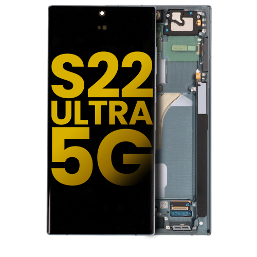 OLED Assembly With Frame Compatible For Samsung Galaxy S22 Ultra 5G (Green) by ESOURCE PARTS - Refurbished condition - Image 2