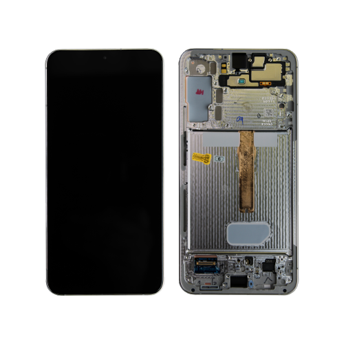 Refurbished - OLED Assembly With Frame Compatible For Samsung Galaxy S22 Plus 5G (White)