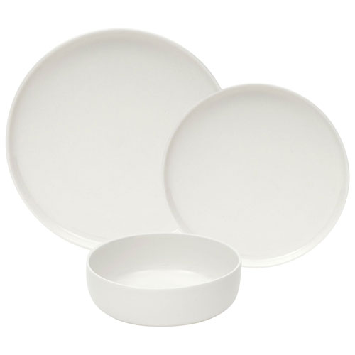 Service de vaisselle de 12 pièces en porcelaine Urban de Brilliant - Blanc